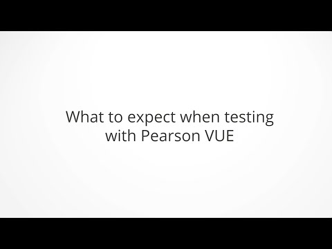 What to expect when testing with Pearson VUE frame YouTube video player