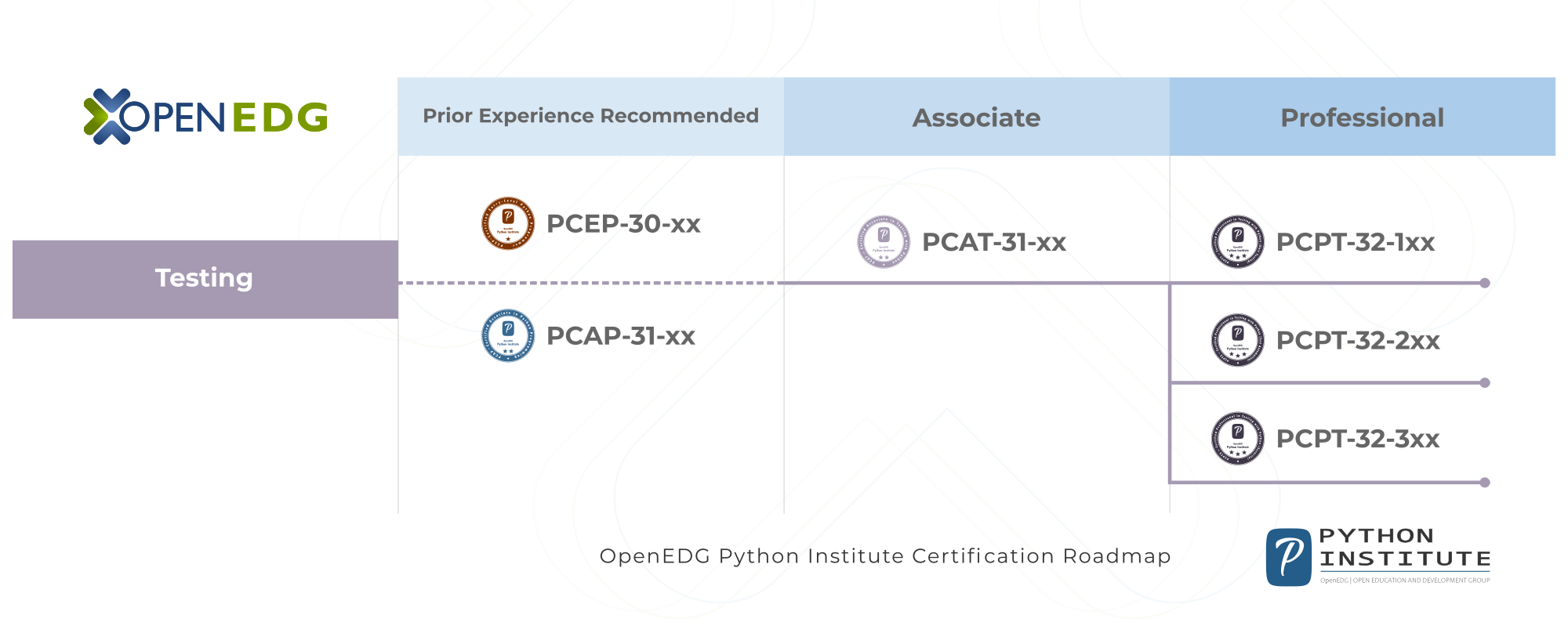 OpenEDG Python Institute Certification Roadmap