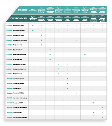 Digital Transformation Professional Academy Course and Certification Tracks